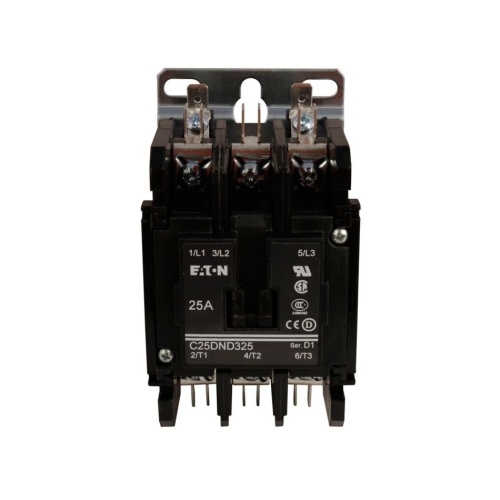 Eaton C25DND315A-GL - Definite Purpose Contactor 15 Amp 120 Max Volt