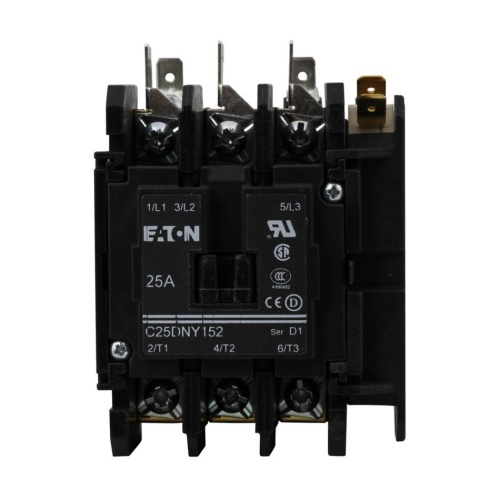 Eaton C25DNY152AL - Definite Purpose Contactor 120 Max Volt