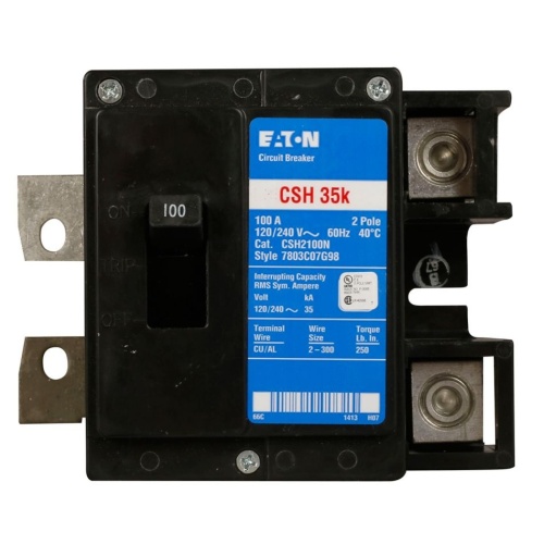 Eaton CSH2100N Main Circuit Breaker - 240 Max Volt 100 Amp