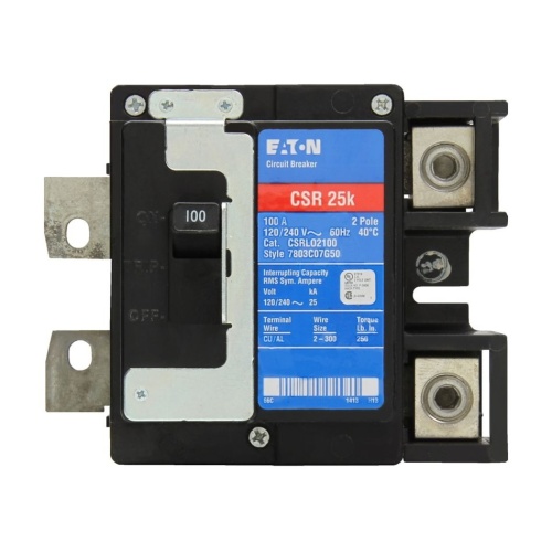 Eaton CSRLO2125X300 Standard Circuit Breaker - 240 Max Volt 125 Amp