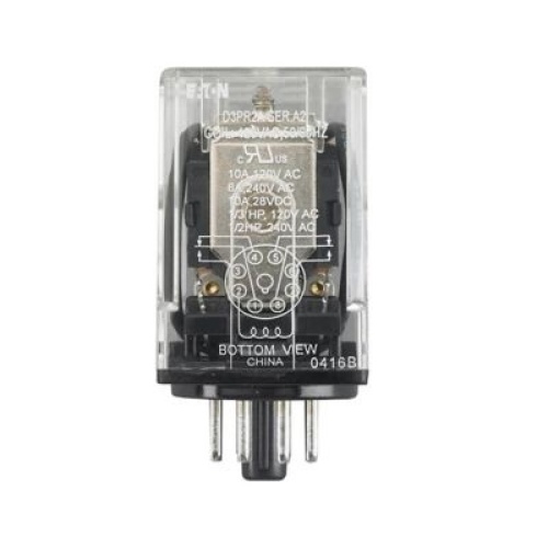 Eaton D3PR3R Plug-In-Electromagnetic - 3PDT, 10 Amp