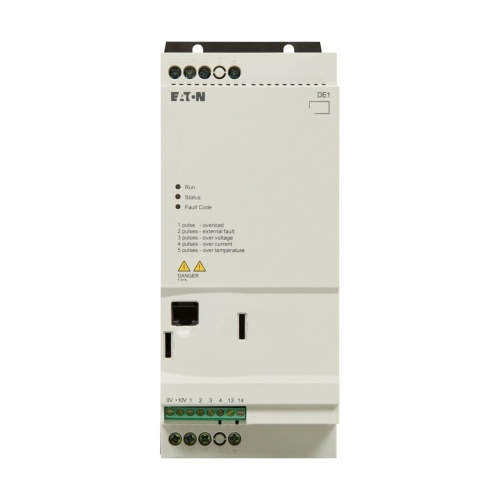 Eaton DE1-34016NN-N20N - PowerXL DE1 variable speed starter, 480 VAC, 10 HP, IP20, 16 Amp