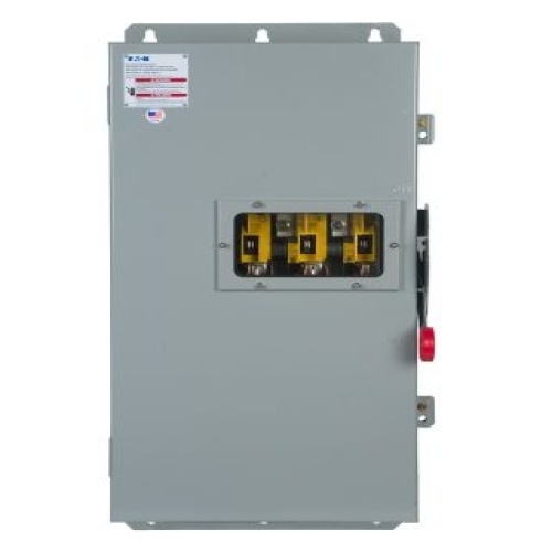 Eaton DH384UDKW-00NH Heavy Duty Safety Switch - 200 Amp, NEMA 12/3R, Three Pole, 800 VAC