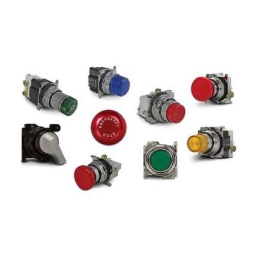 Eaton E22HDB3 Pushbutton, E22 Series, 22.5 mm, Green