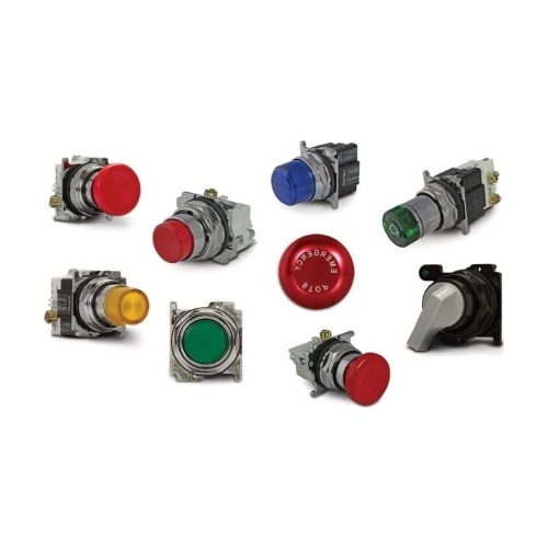 Eaton E22HDB3 Pushbutton, E22 Series, 22.5 mm, Green
