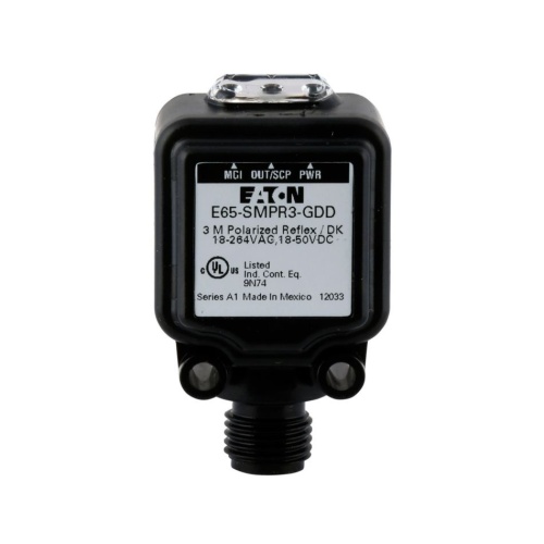 Eaton E65-SMPR3-GDD Rectangular Body Photoelectric Sensor