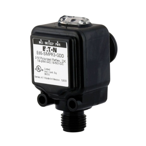 Eaton E65-SMPR3-GDD Rectangular Body Photoelectric Sensor