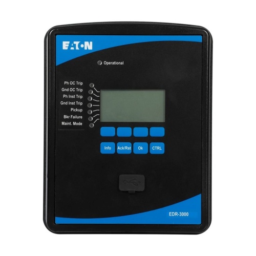 Eaton EDR-3000-2C0CB1 Feeder Protection Relay - 4 Inputs 4 Outputs
