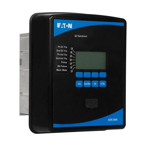 Eaton EDR-3000-2C0CB1 Feeder Protection Relay - 4 Inputs 4 Outputs