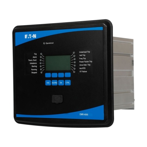 Eaton EMR-4000-2A1CB1 Motor Protection Relay - 8 Inputs 5 Outputs, 4 Analog Outputs