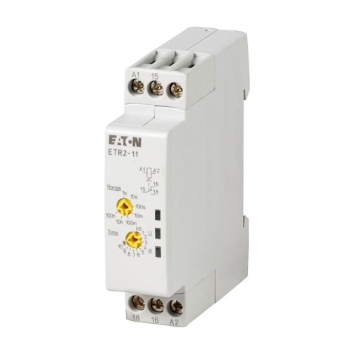 Eaton ETR4-69-W - TIMING RELAYS ETR4-69, XT Miniature Electronic Timing Relay, 400V; 50/60 Hz, 45 mm Frame size, 6A conventional thermal rating, 3A rated operational voltage , Star-delta type