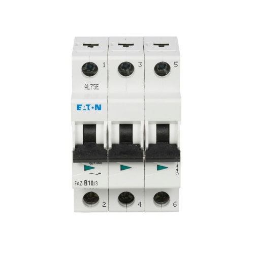Eaton FAZ-B6/3-RT Mini CB - 6 Amp, Three Pole, 277 VAC, B Curve