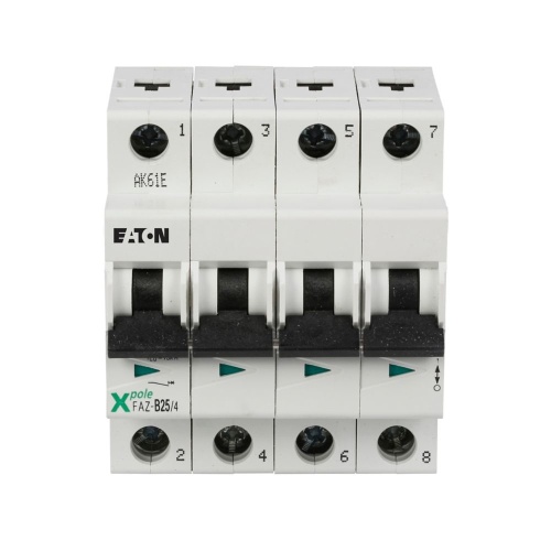 Eaton FAZ-K3/4 Mini CB - 3 Amp, Four Pole, 277 VAC, K Curve