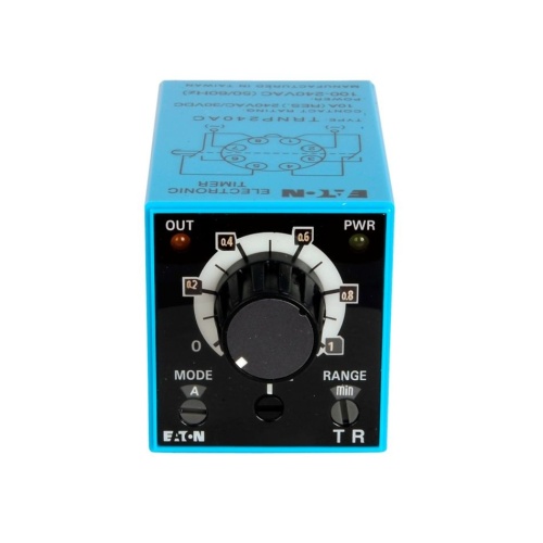 Eaton TRNP240AC Time Delay Relay - 2P DT, 240 Volt Coil, 10 Amp