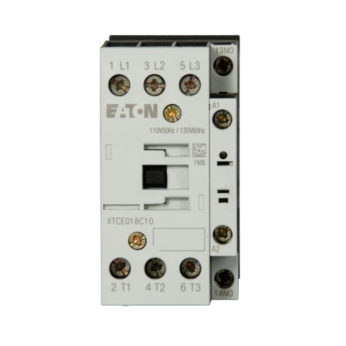 Eaton XTCE018C10N - IEC Non-Reversing Contactor 18 Amp 400 Max Volt