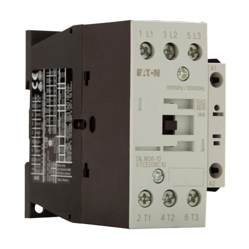 Contactor Eaton Moeller DILM38-10 - 110-120V, Para Aplicaciones Eléctricas Industriales