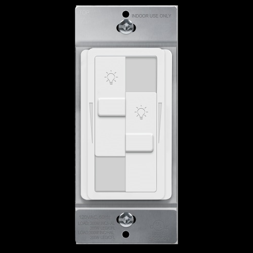 Enerlites 57300-W Dimmer for CFL/LED Lights, Incandescent/Halogen, Single Pole or Three Way
