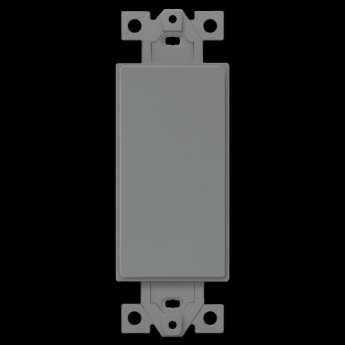 Enerlites 6001-GY 1-Gang Decorator Blank Adapter Insert