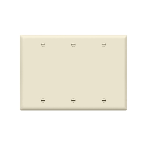 Enerlites 8803-I Blank Cover Three-Gang Wall Plate
