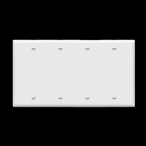 Enerlites 8804-LA Blank Cover Four-Gang Wall Plate