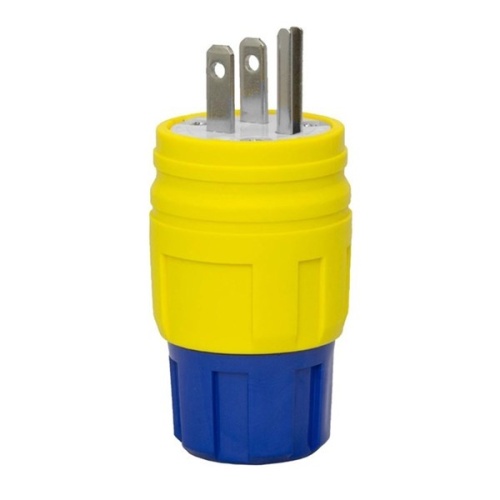 Ericson 1510-PW6P Extreme Grade, Watertight Plug - Yellow, IP69K, 15 Amp, 125 Volt