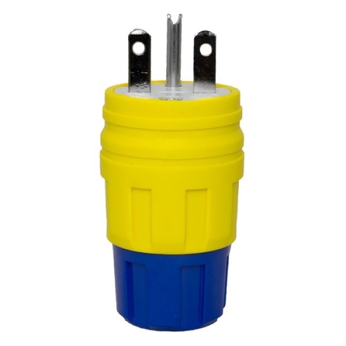 Ericson 1514-PW6P Extreme Grade, Watertight Plug - Yellow, IP69K, 15 Amp, 250 Volt