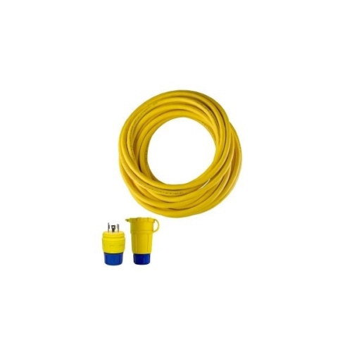 Ericson 2524PW6P104D Perma-Tite Extreme Grade Cordset - 100 ft, 10/4 AWG, 30 Amp, Yellow