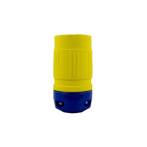 Ericson 2610-C Industrial Grade (TPV) Connector - Yellow, 30 Amp, 125 Volt