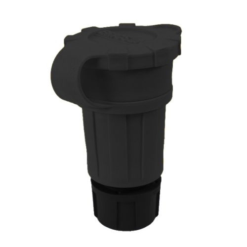 Ericson 2610-CW6P-BLK Extreme Grade, Watertight Connector - Black, IP69K, 30 Amp, 125 Volt