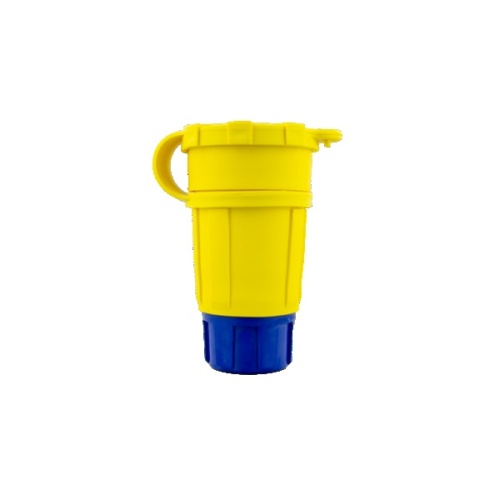 Ericson 2610-CW6P Extreme Grade, Watertight Connector - Yellow, IP69K, 30 Amp, 125 Volt