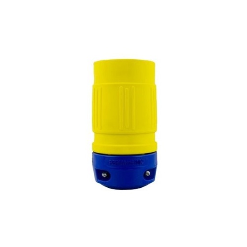 Ericson 2612-C Industrial Grade (TPV) Connector - Yellow, 30 Amp, 250 Volt