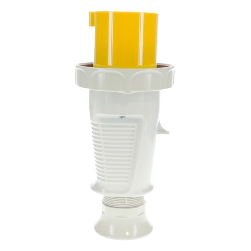 Ericson 330P4S IEC - Splash Proof Plug - Yellow/Gray, IP44, 30 Amp, 125 Volt