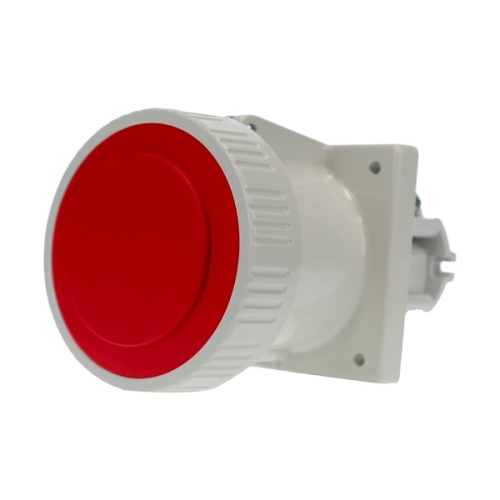 Ericson 330R7W IEC - Watertight Receptacle - Red/Gray, IP67, 30 Amp, 480 Volt
