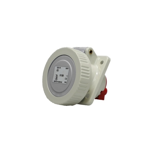 Ericson 330RA5W IEC - Watertight Receptacle - Gray/Gray, IP67, 30 Amp, 277 Volt