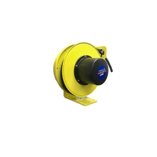 Ericson 5124-50 Pow-R-Reel Industrial Grade Cable Reel - 50 ft, 12 AWG, 16 Amp, 600 Volt, Yellow