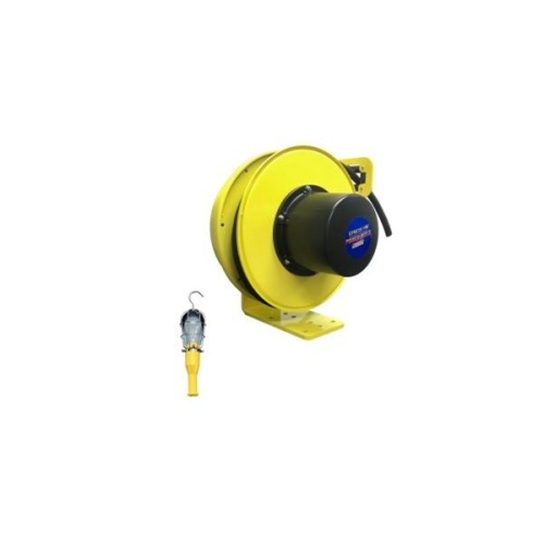 Ericson 5143-40-HSS Pow-R-Reel Industrial Grade Cable Reel - 40 ft, 14 AWG, 15 Amp, 125 Volt, Yellow