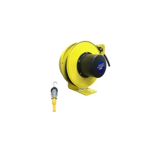 Ericson 5163-50-HSS Pow-R-Reel Industrial Grade Cable Reel - 50 ft, 16 AWG, 15 Amp, 125 Volt, Yellow