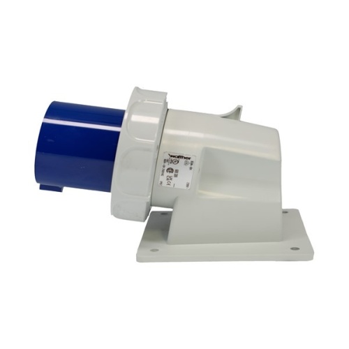 Ericson 520BA9W IEC - Watertight Inlet - Blue/Gray, IP67, 20 Amp, 120 Volt, 208 Volt
