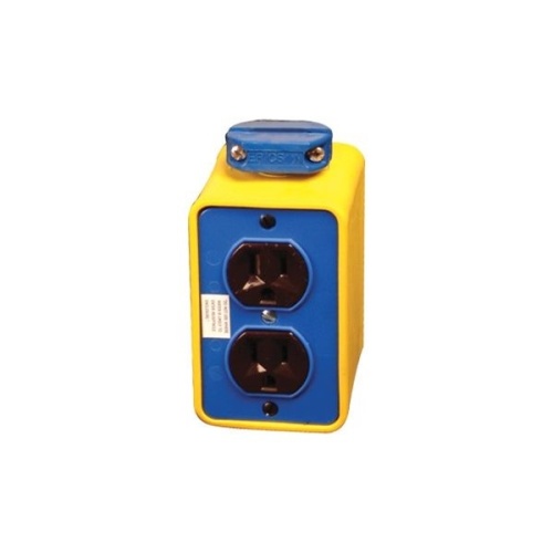 Ericson 6001-1 Outlet Box, Single Gang - Yellow
