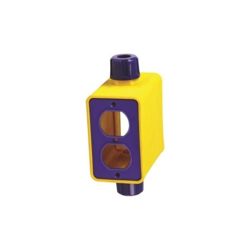 Ericson 6002-F Outlet Box, Single Gang - Yellow