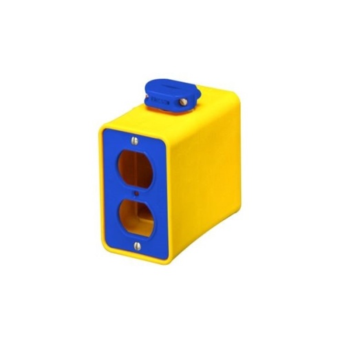 Ericson 6002 Outlet Box, Single Gang - Yellow