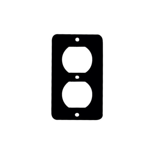 Ericson 6031B Coverplate, Single Gang - Black