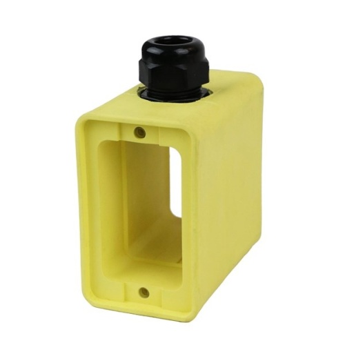 Ericson 6129-34N Outlet Box, Single Gang - Yellow