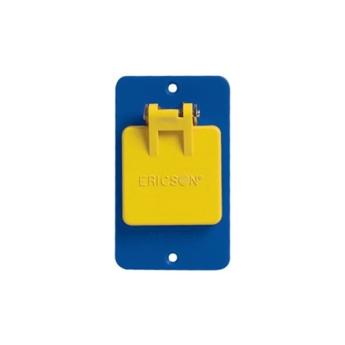 Ericson 6133 Coverplate, Single Gang - Blue