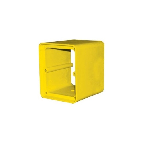 Ericson 8010 Outlet Box, Double Gang - Yellow