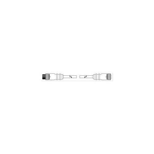 Ericson 85FMS020A Perma-Sync Molded Cordset - 20 ft, 16 AWG, 8 Amp, 600 Volt, Yellow