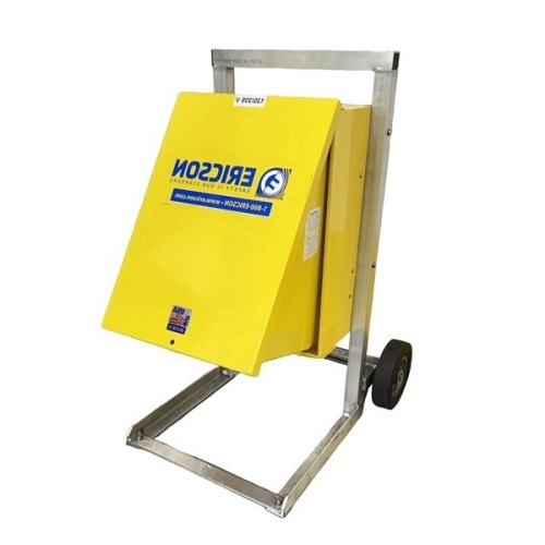 Ericson BE1-CAMCL3060TT Power Distribution Cart - Three Phase, 120/208V Input-120/208V Output, NEMA 3R, Yellow