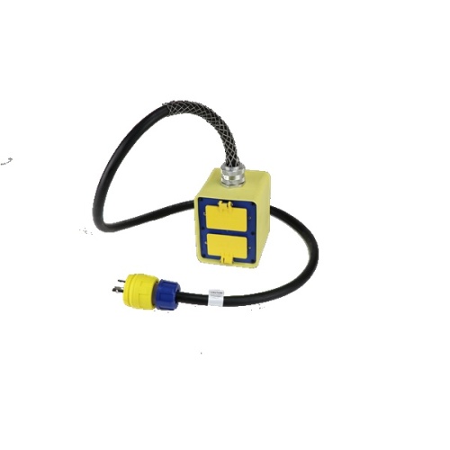 Ericson CDU20-NM-3R-B-6-GFCI Compact Distribution Unit - Single Phase, 120/240V Input-120V Output, NEMA 3R, Black