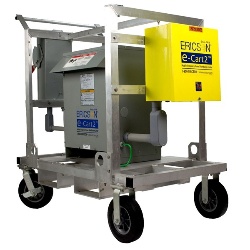 Ericson EC2HPH41037XXCM1042 Portable Transformer 4 Wheel Cart - Single Phase, 480V Input-120/240V Output, NEMA 3R, Aluminum