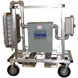 Ericson EC2XPSSX63015XXCL3060 Portable Transformer 4 Wheel Cart - Three Phase, 600V Input-120V Output, NEMA 8, Class 1 Div. 2, Aluminum